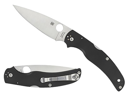 ~Spyderco Native Chief SL/PL Black G10 Scales, Backlock
