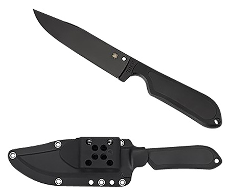 SPYDERCO STREET BOWIE BLK W/SHEATH