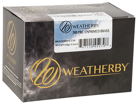 Weatherby BRASS300PCT50 Unprimed Cases 300 PRC Rifle Brass/ 50 Per Box-img-1