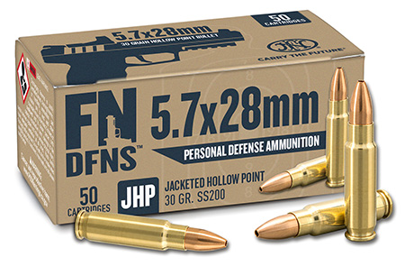 FN DFNS SS200 5.7x28mm Ammo Personal Defense 50RD