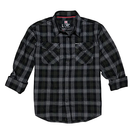 Hornady Gear 32213 Flannel Shirt Large Olive/Black/Gray, Cotton/Polyester,-img-1
