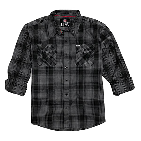 Hornady Gear 32224 Flannel Shirt XL Gray/Black, Cotton/Polyester, Relaxed -img-1