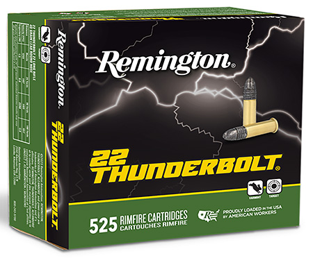 REMINGTON 22 THUNDERBOLT .22LR 40GR AMMO 525RDS