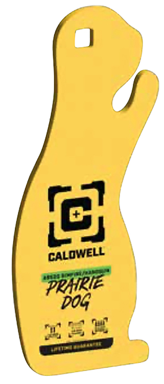 Caldwell 4002313 Rimfire/Handgun Yellow AR500 Steel Prairie Dog 1/4" Thick-img-1