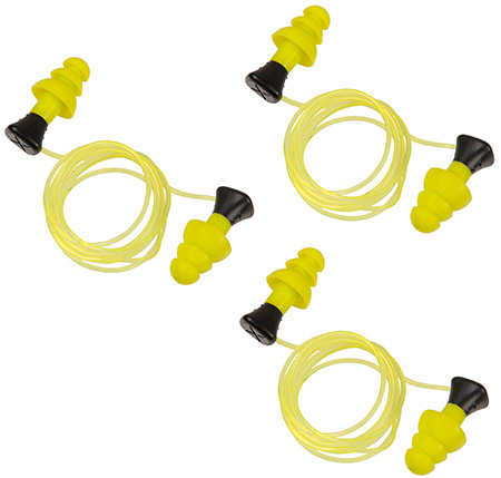 ALLEN 4118   ULTRX TETHERED SILICONE PLUG YEL 3PR