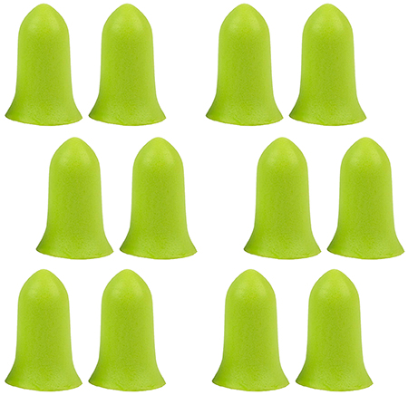 ALLEN 4136   ULTRX TAPERED FOAM PLUGS LIME 6P