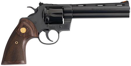 CLT PYTHON 357MAG 6 BLUED WOOD GOLD GRIP 6R