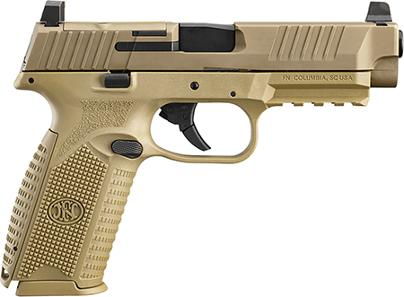 FNH FN 509 FULL SIZE MRD HGA 9MM 4.5IN BBL NMS FDE 2/10RD