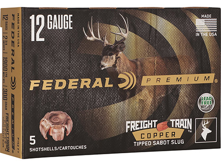 FED 12GA 2-3/4"  300GR FREIGHT TRAIN COPPER SABOT SLUG 5