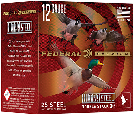 FED ULT STL 12GA 3" 1.25OZ #2/#4 25