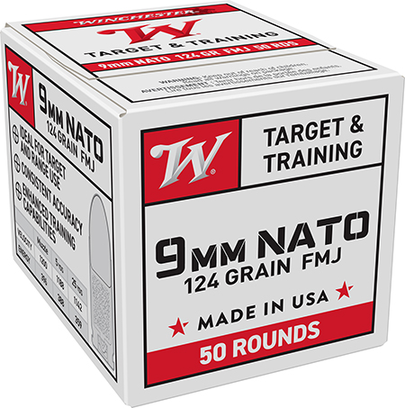 WN GOV 9MM 124GR FMJ NATO 50RD