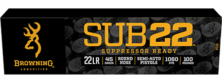 BRNA B194122102    22LR22BLK LRN SBSNC 45GR 100/20