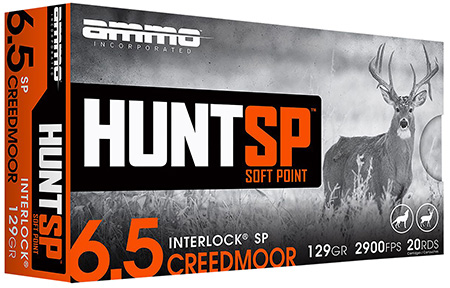 AMMOINC 65CM129SPA20    HUNT SP  65CR 129GR  20/10