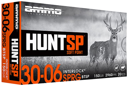 AMMOINC 3006150SPA20    HUNT SP  3006 150GR  20/10