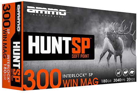 AMMOINC 300WM180SPA20   HUNT SP 300WN 180GR  20/10