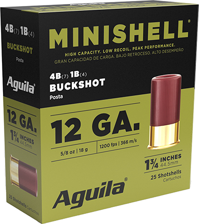 AGUILA MINISHELL 12GA 4 BUCK 25/250