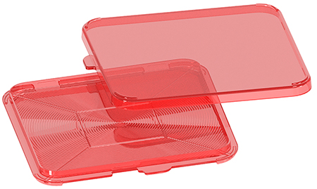 MTM Primer Flipper Square Clr-Red