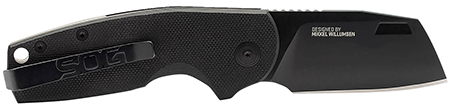 ~SOG STOUT SJ 2.4" CLEAVER PLAIN BLACK STOUT SJ, CLEAVER, BLACKOUT, PRESENTATION BOX