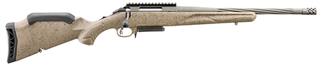 Ruger American Rifle Gen II Ranch 308 Win 16.10" Spiral Cobalt Barrel; FDE Splatter Gen II American Stock; 3rd Capacity; One Piece Picatinny Scope Base; 1 Magazine