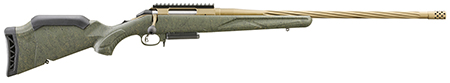 RUGER AMERICAN G2 PRED RFL 243WIN 22" T.B. SPIRAL BBL, GRN SPLTR,BRNT BRNZ 3RD