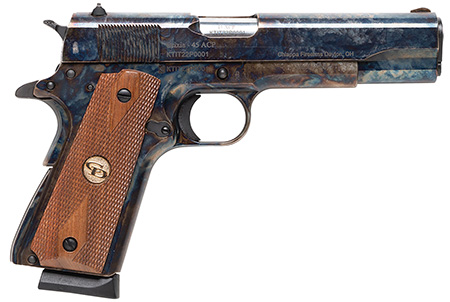 1911 FIELD GRADE Case Colored 45acp 5IN Diamond Checkered Walnut 10Rd Mag