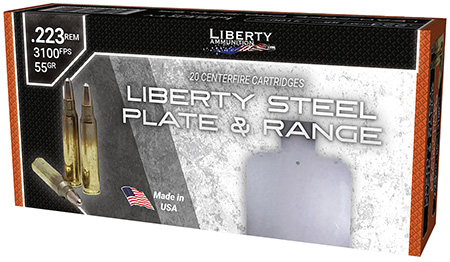 LIB AMMO STEEL PLATE RANGE 223REM 55GR 20/50