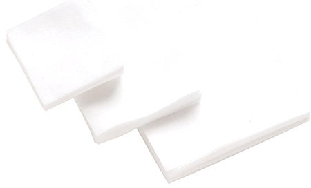 Hoppes .22-.270 CAL 1 1/8" COTTON PATCH 500 PACK POLY BAG