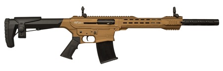 GForce GF2512BNZ 18.5" Mag fed Bronze 5 Choke tubes Accepts MKA1919 Mags Flip up sights Top and bottom rails 5+1 GForce.