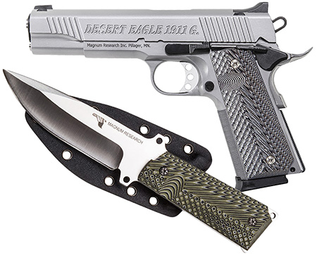 DE 1911 45ACP 5" SS W/KNIFE  #