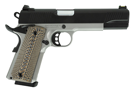 Tisa 1911 D10 FO 10MM 5'' SS Frame Cerakote Black Slide  2 8rnd mags