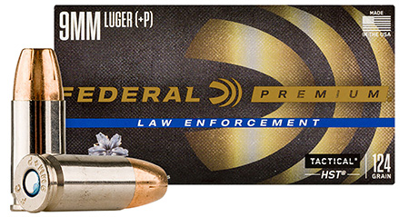 FEDERAL PREM 9MM+P 124GR HST 50RD BX 1000RD CASE