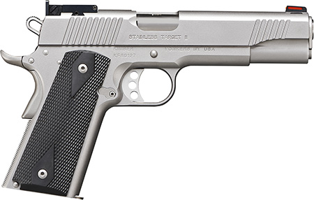Stainless Target II 9mm, 5", Stainless Pistol, Kimber Adjustable Sights, 9rd Magazine, Black Synthetic Grips