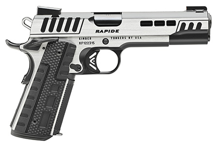 Kimber  Rapide Scorpius (DN,NS)  10mm 5" Kimpro Black Finish with Black G10 Rapide grips 1x8rd SST mag