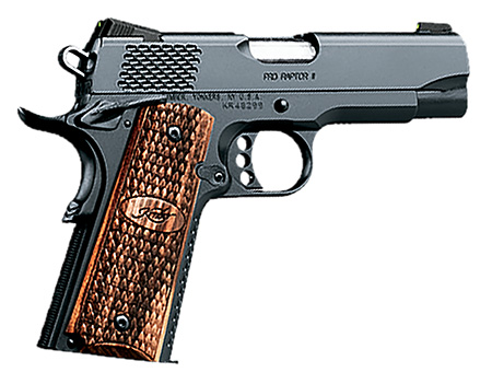 Pro Raptor II .45ACP, 4" Black Pistol, Tritium Night Sights, 8rd Magazine, Zebrawood grips w/scale pattern