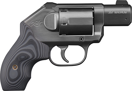 K6s DC .357Mag, 2", Black DLC Revolver, Tritium Sights, Black/Gray G10 Grip