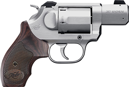 K6s .357Mag, 2", Stainless Double/Single Action, Revolver, White Dot Sights, Rosewood Grip