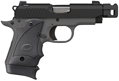 Micro 9 Bk/Gy 9mm MC TP 3.65" 7rd Compensated Barrel; Black & Gray