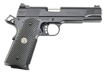 WILSON COMBAT CQB ELITE 5" 45ACP 2-8RD MAGS CQB Elite, Full-Size 5", Black Armor-Tuff?, .45 ACP | (2) 500 8rd Mags