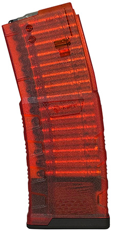 MISSION FIRST TACTICAL EXD TRANSLUCENT 5.56 30RD AR15 MAG RED  POLYERMER (50 PER CASE)