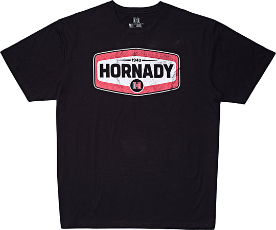 HORN 99607M      HORNADY BLACK TSHIRT           MD