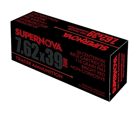 SUPERNOVA PMSN762R  7.62  110FMJ RED TRACERS 20/50