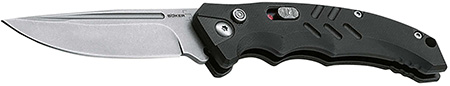 BOKER INTENTION AUTO 3.15" DROP POINT PLAIN BLACK BOKER PLUS INTENTION II AUTO BLACK