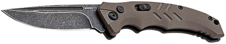 BOKER INTENTION AUTO 3.15" DROP POINT PLAIN BRN BOKER PLUS INTENTION II AUTO COYOTE