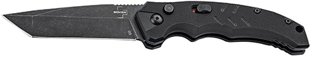 BOKER INTENTION AUTO 3.15" TANTOO PLAIN BLACK BOKER PLUS INTENTION II TANTO