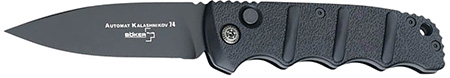 BOKER KALASHNIKOV AUTO 3..5" DRP POINT BLACK/BLACK BOKER PLUS KALASHNIKOV AUTO D2 ALL BLACK