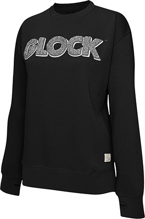 GLK AP96259 LADIES CREWNECK RAGLAN FLEECE(BLK) 2XL