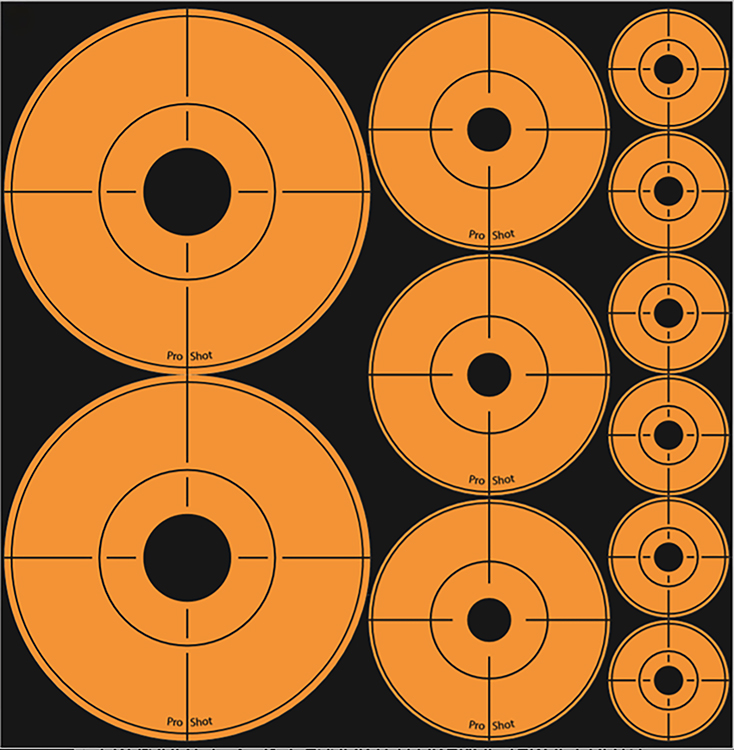PROSHOT ORNGE PEEL N STICK ASSORT