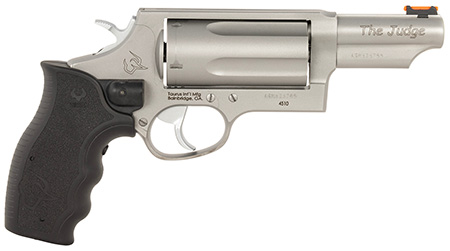 TAURUS JUDGE .45 COLT/.410 GA 3IN MAG BARREL 5RD STAINLESS STEEL FIBER OPTIC FRONT SIGHT VIRIDIAN LASER 2-441039MAGVL