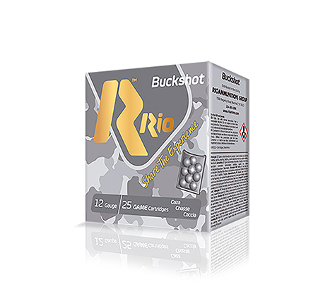 Rio Home Defense Buck 12Ga. 9 Pellets 25 Ct Box 10 Box Case
