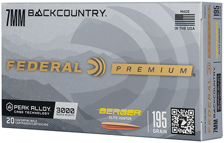 FED ELITE HUNTER 7MM BC 195GR BERGER 20/10
